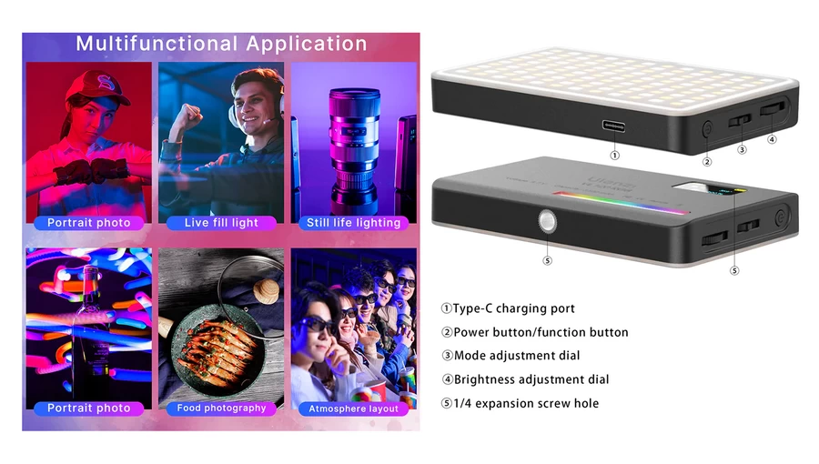 Ulanzi VIJIM VL120 RGB LED Video Light by  in  - EC MALL