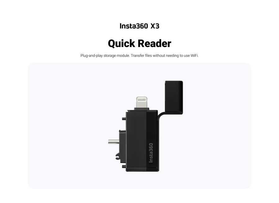 Insta360 X3 Quick Reader by  in  - EC MALL