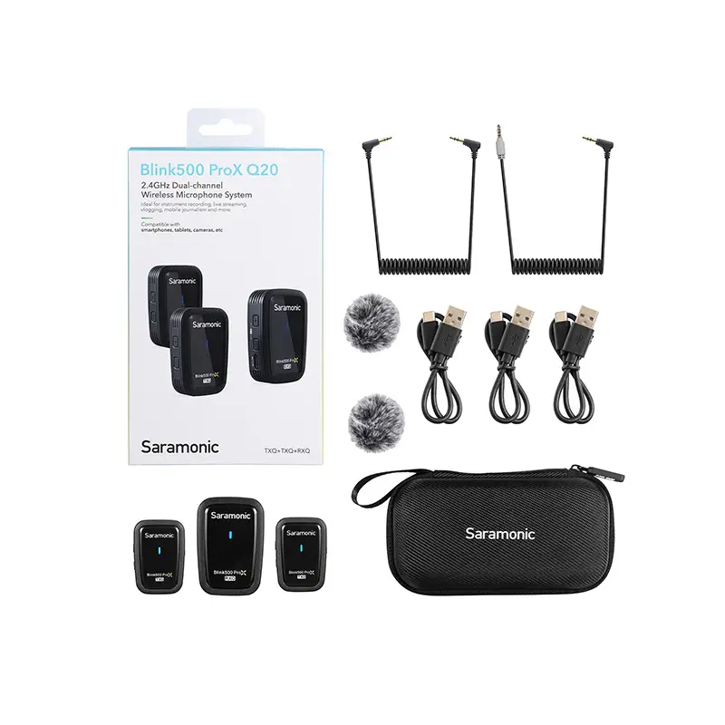 Saramonic Blink500 Pro X Q10,Q20 2.4GHz Dual-Channel Wireless Microphone System by  in  - EC MALL