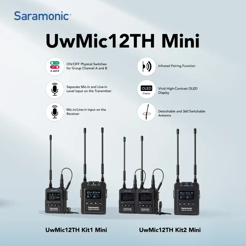 Saramonic UwMic12TH Mini Wireless Microphone by  in  - EC MALL