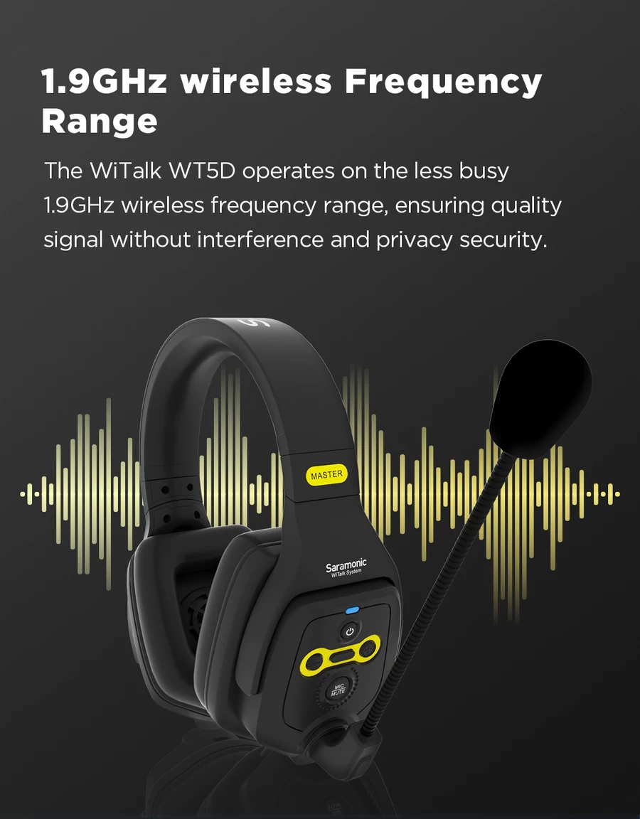 Saramonic WiTalk DRH Dual-Ear Remote Intercom Headset by  in  - EC MALL