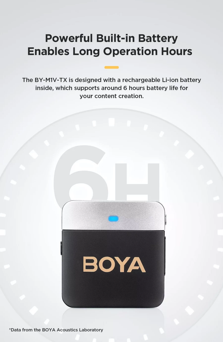 Boya BY-M1V5 / BY-M1V6 For (Lightning) Wireless Microphone by  in  - EC MALL