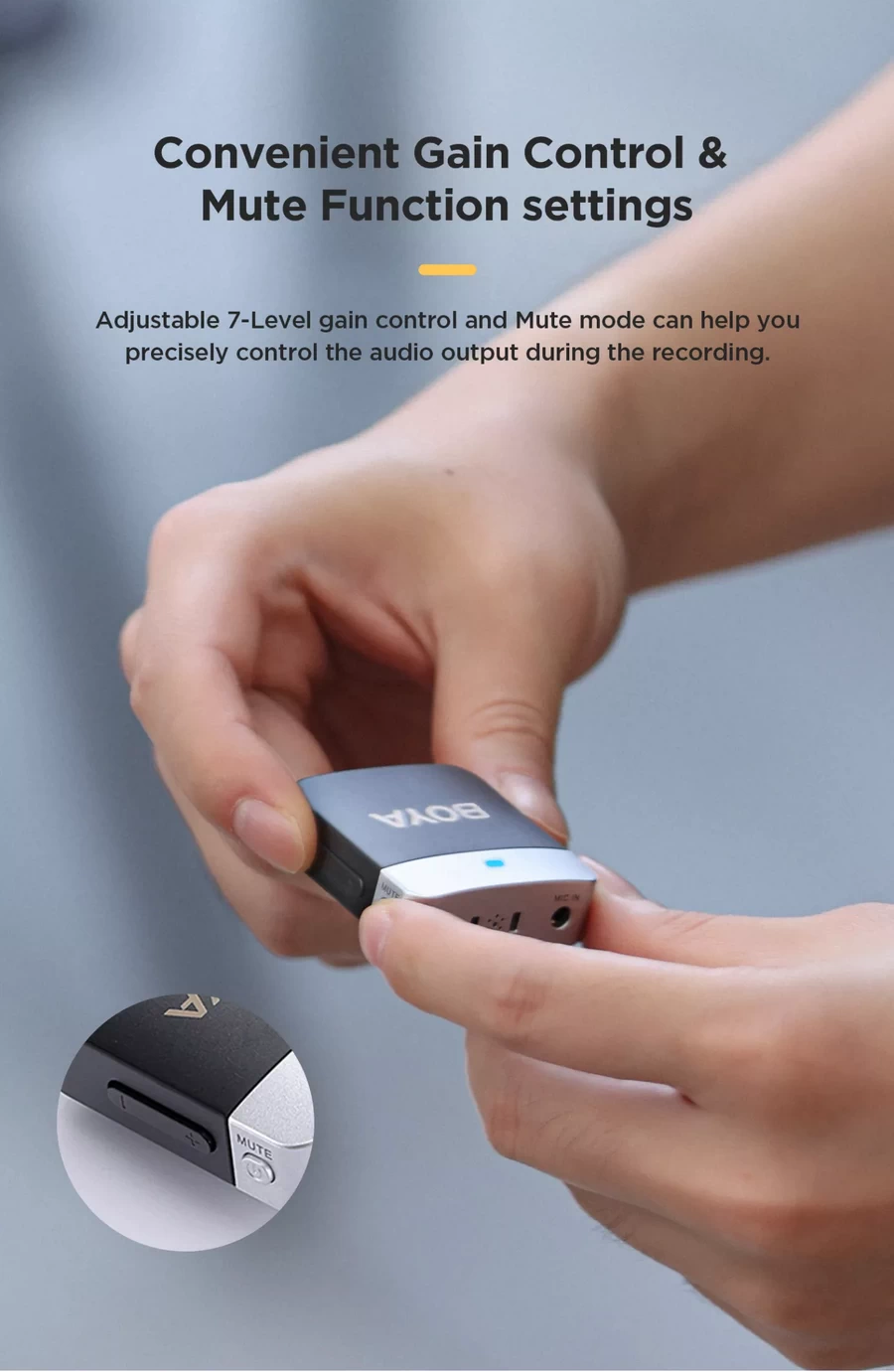 Boya BY-M1V5 / BY-M1V6 For (Lightning) Wireless Microphone by  in  - EC MALL