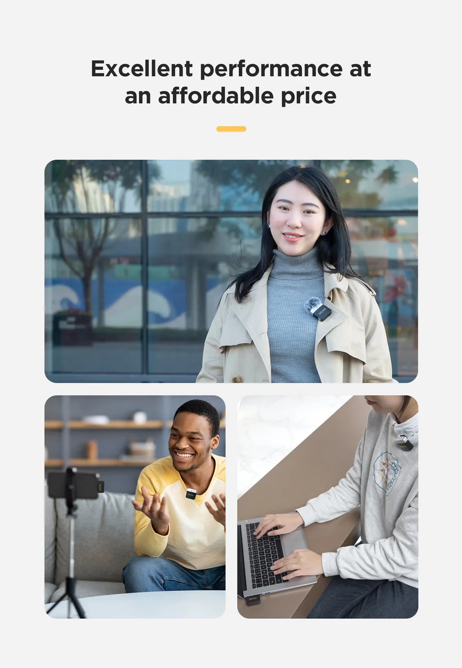 Boya BY-M1V5 / BY-M1V6 For (Lightning) Wireless Microphone by  in  - EC MALL