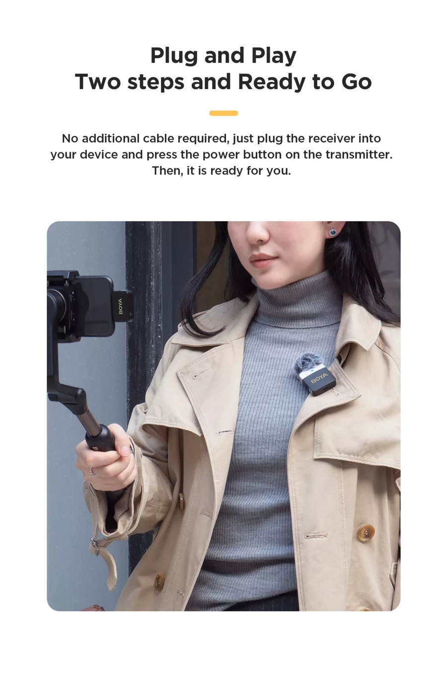 Boya BY-M1V5 / BY-M1V6 For (Lightning) Wireless Microphone by  in  - EC MALL