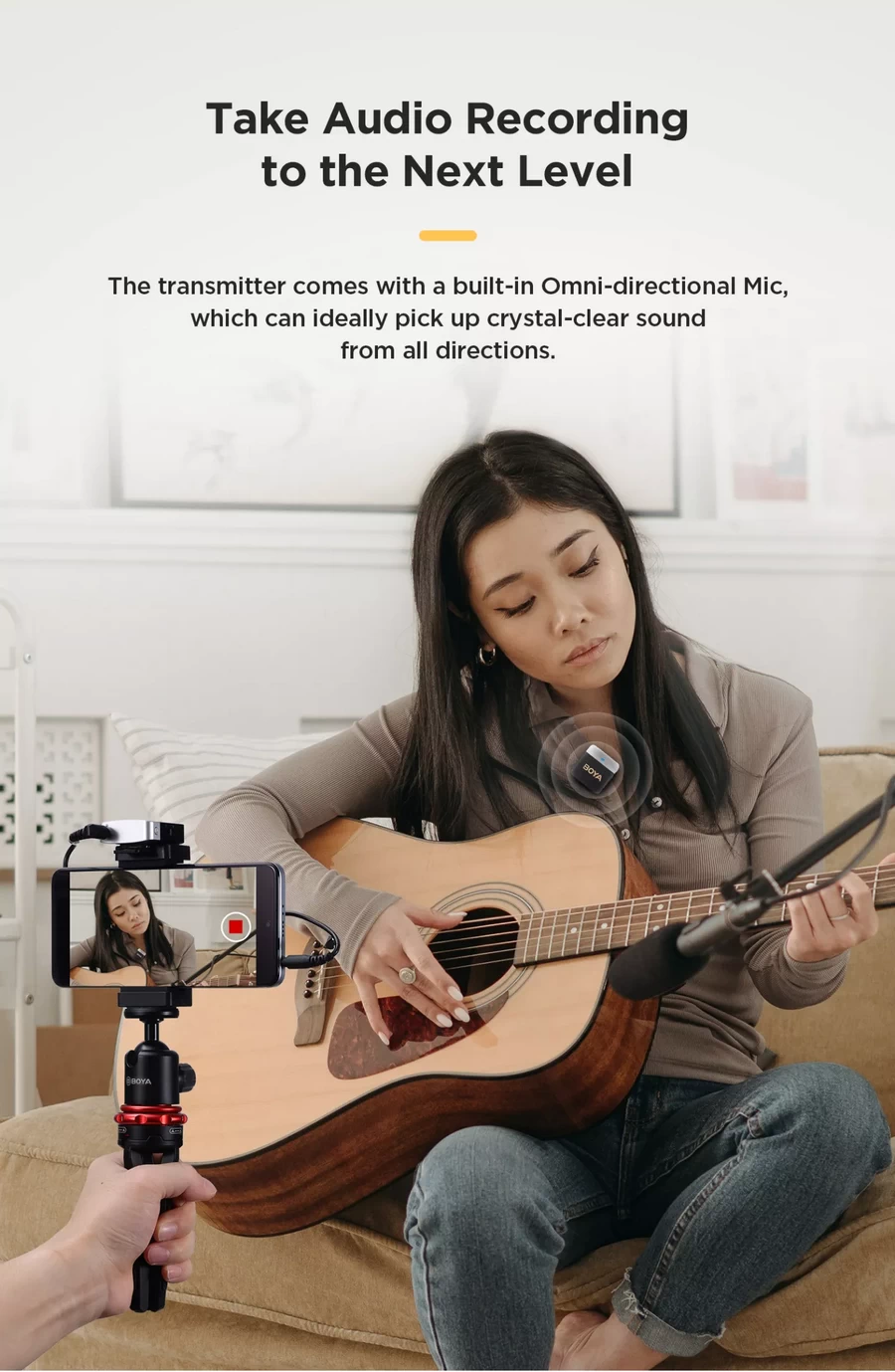 Boya BY-M1V5 / BY-M1V6 For (Lightning) Wireless Microphone by  in  - EC MALL