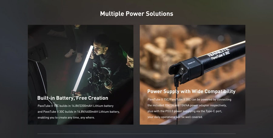 Nanlite PavoTube II 30C LED RGBWW Tube Light by  in  - EC MALL