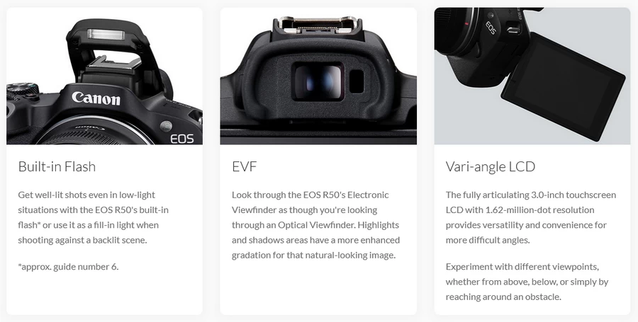 Canon EOS R50 Mirrorless Camera by  in  - EC MALL