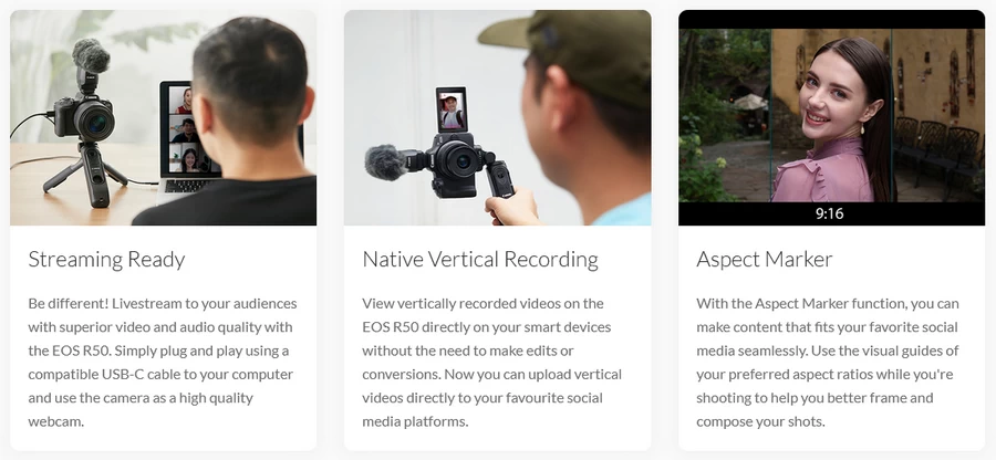 Canon EOS R50 Mirrorless Camera by  in  - EC MALL