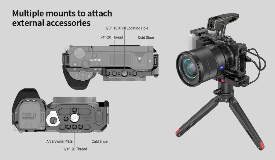 SmallRig 3538B Camera Cage with Grip for Sony ZV-E10 by  in  - EC MALL