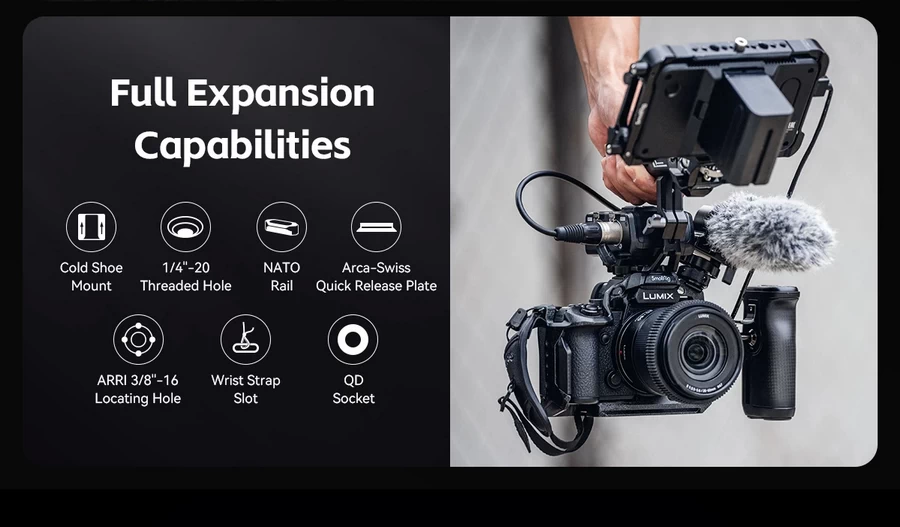 SmallRig 4024 Black Mamba Cage for Panasonic LUMIX S5 II / S5 IIX by  in  - EC MALL