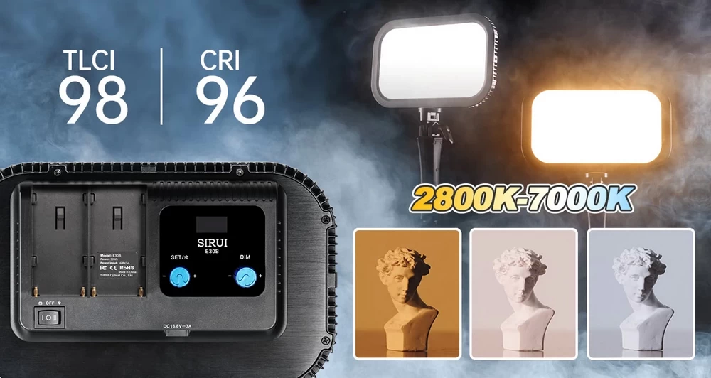 Sirui E30B Bi-Color Soft LED Panel by  in  - EC MALL