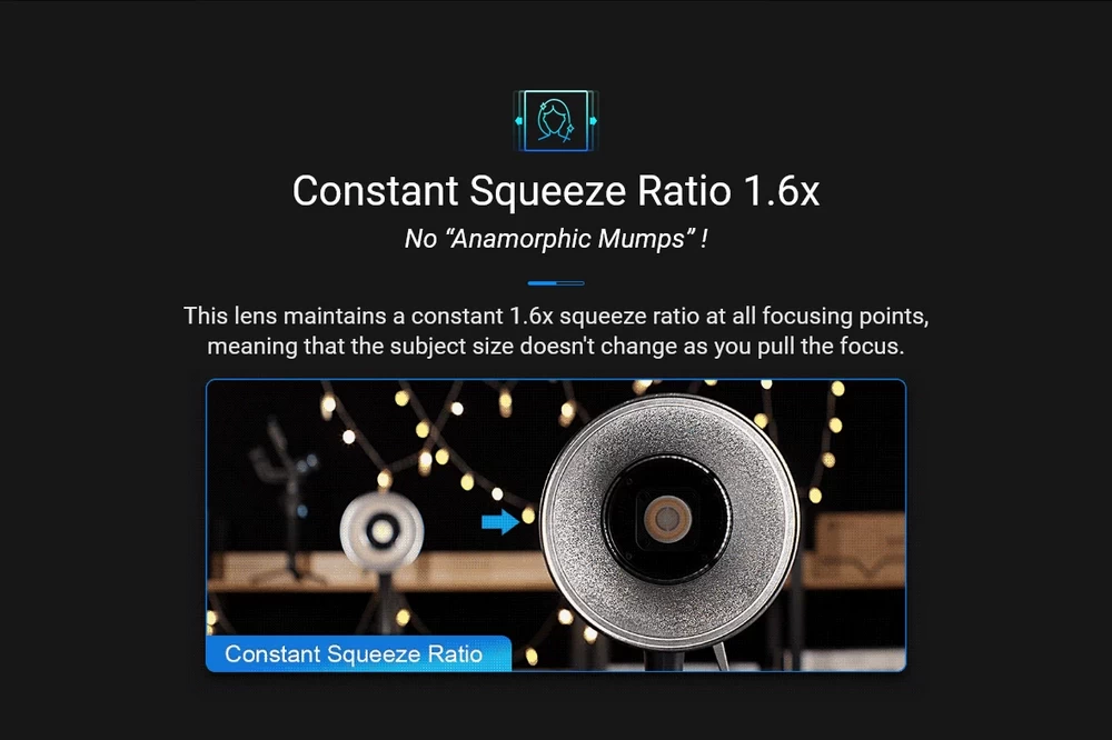 Sirui Saturn 35N 35mm T2.9 1.6x Carbon Fiber Full-Frame Anamorphic Lens (Neutral Flare) by in - EC MALL