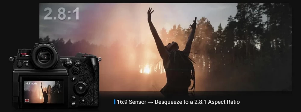 Sirui Saturn 35N 35mm T2.9 1.6x Carbon Fiber Full-Frame Anamorphic Lens (Neutral Flare) by in - EC MALL