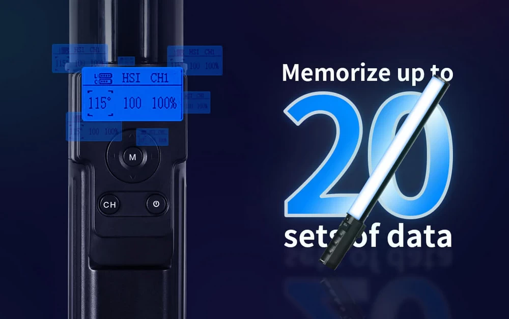 Sirui T60 Telescopic RGB LED Tube Light by  in  - EC MALL