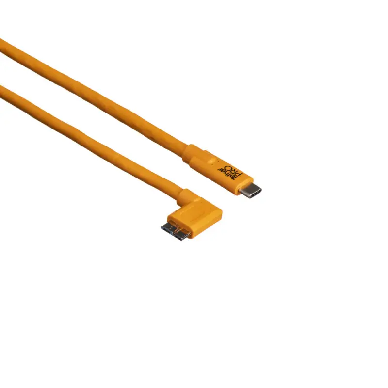 TetherPRO CUC33R15-ORG USB-C To 3.0 Micro-B Right Angle 15' (4.6M) by  in  - EC MALL