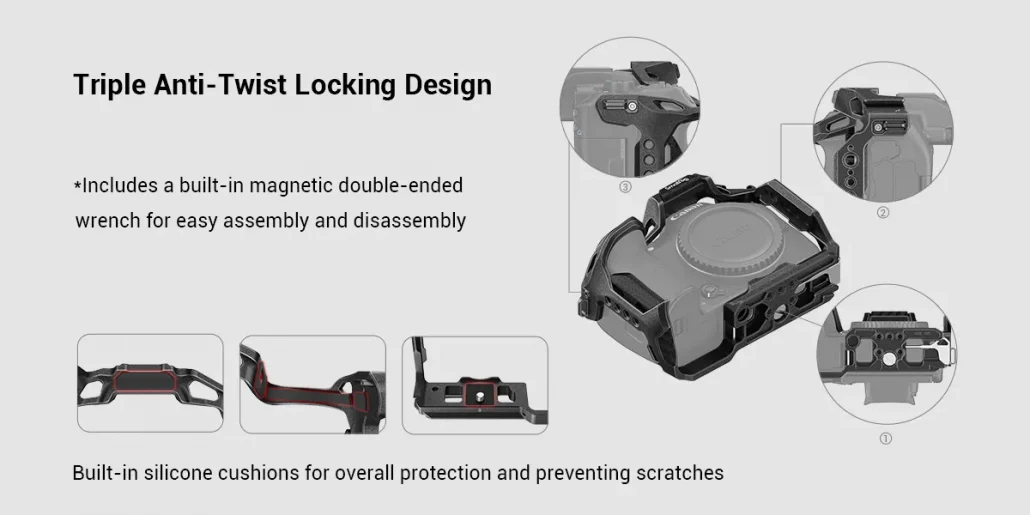 SmallRig 4003 “Black Mamba” Cage for Canon EOS R7 by  in  - EC MALL