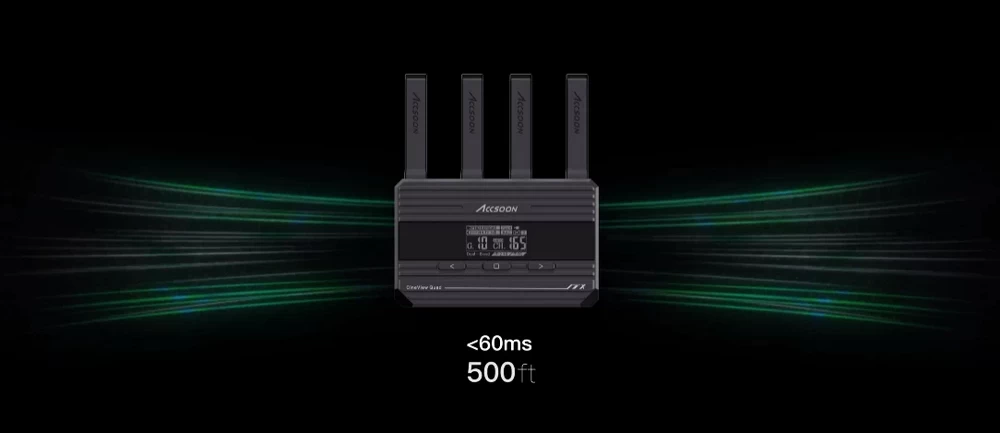 Accsoon Cineview Quad 2.4GHZ+5GHZ Dual-Band Transmission System ( Transmitter and Receiver ) by  in  - EC MALL