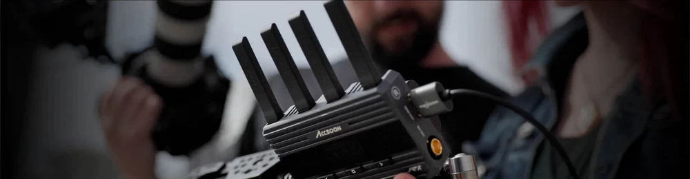 Accsoon Cineview Quad 2.4GHZ+5GHZ Dual-Band Transmission System ( Transmitter and Receiver ) by  in  - EC MALL