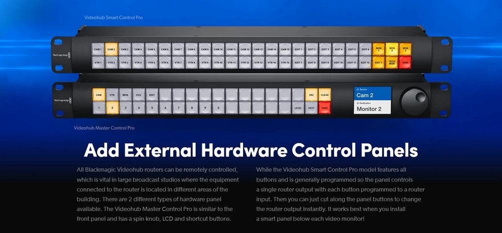 Blackmagic Design Videohub 40x40 12G by  in  - EC MALL