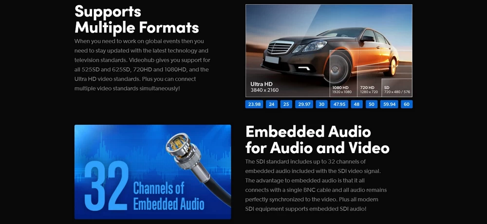 Blackmagic Design Videohub 40x40 12G by  in  - EC MALL