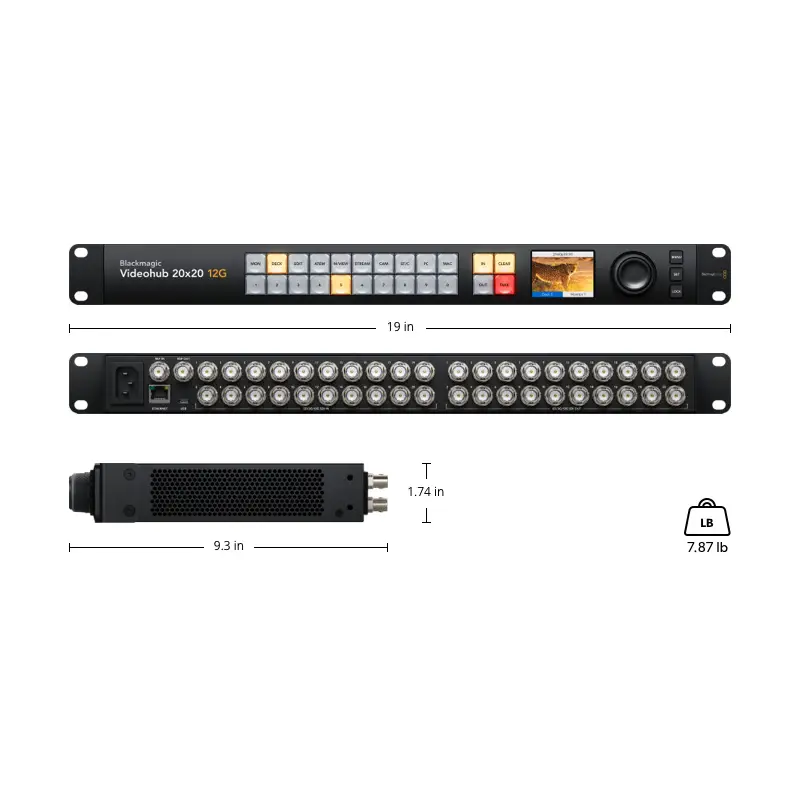 Blackmagic Design Videohub 20x20 12G by  in  - EC MALL