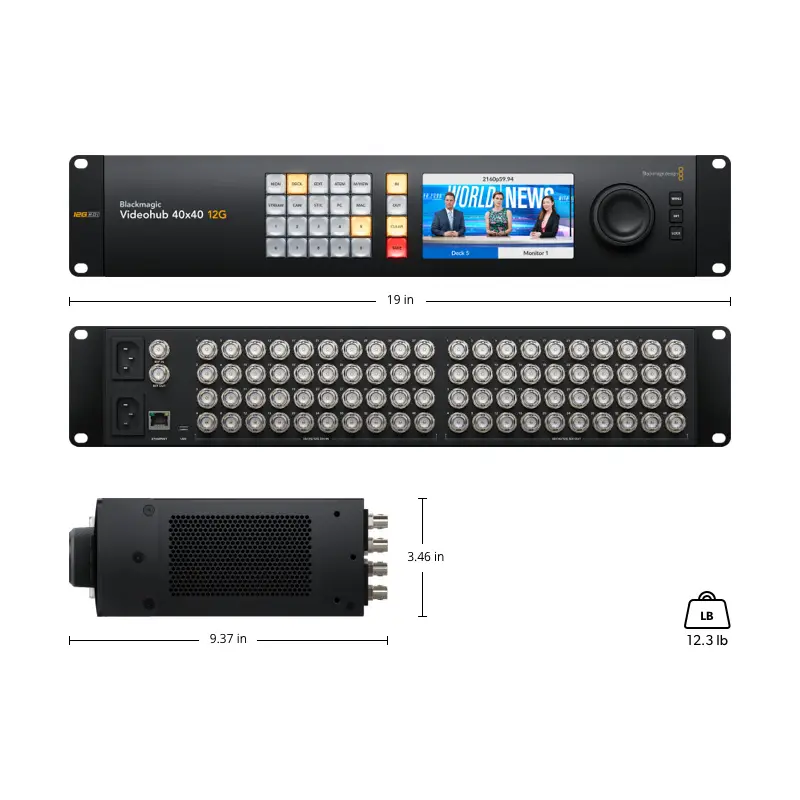 Blackmagic Design Videohub 40x40 12G by  in  - EC MALL