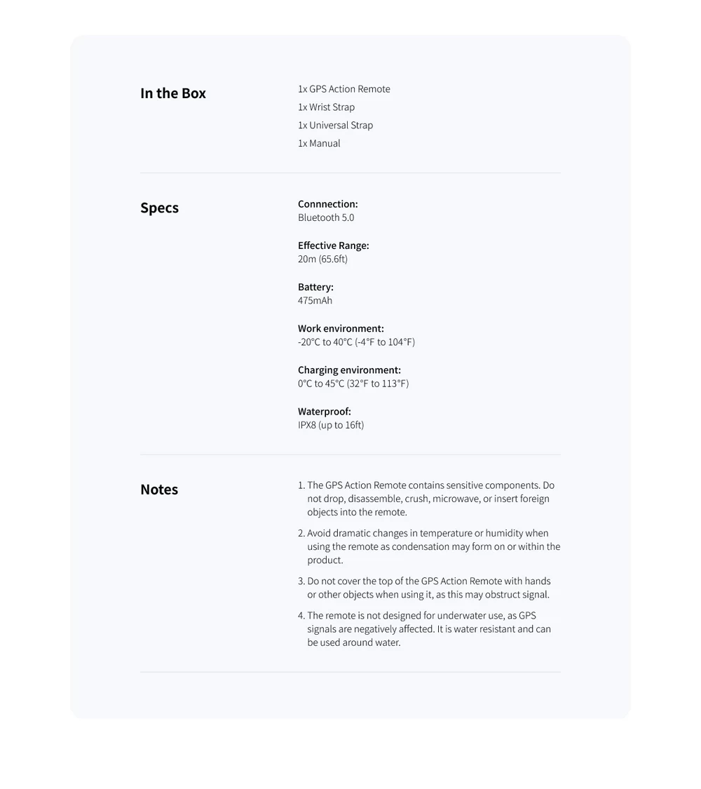 Insta360 GPS Action Remote For X4/X3/X2/One RS/R/Ace pro by  in  - EC MALL