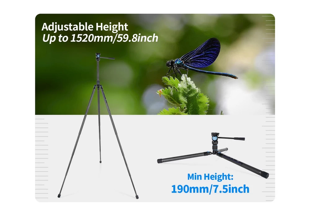 Sirui AT-125+AT-10 Panoramic Video Head Carbon Fiber Tripod Kit by  in  - EC MALL