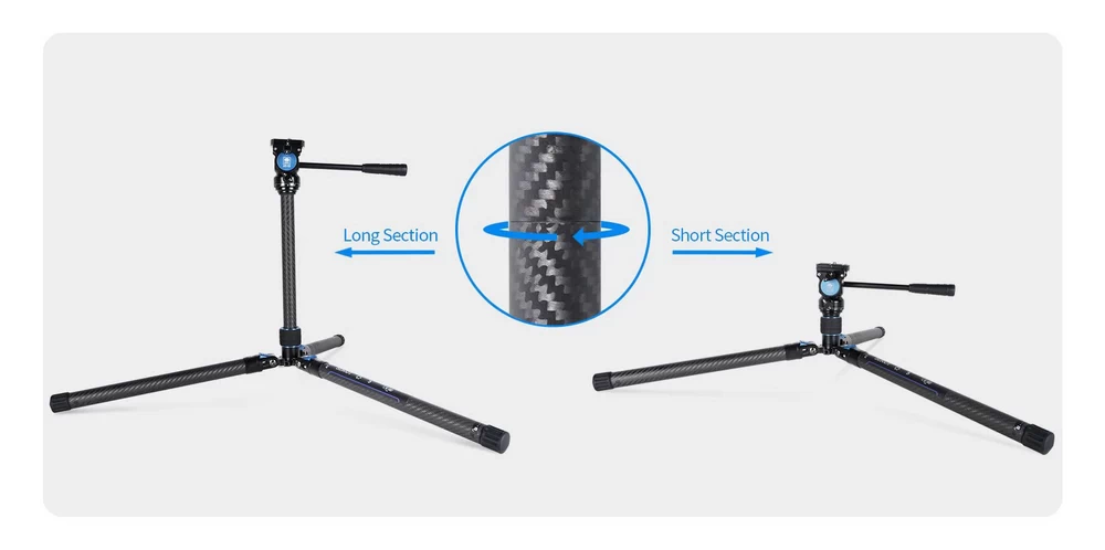 Sirui AT-125+AT-10 Panoramic Video Head Carbon Fiber Tripod Kit by  in  - EC MALL