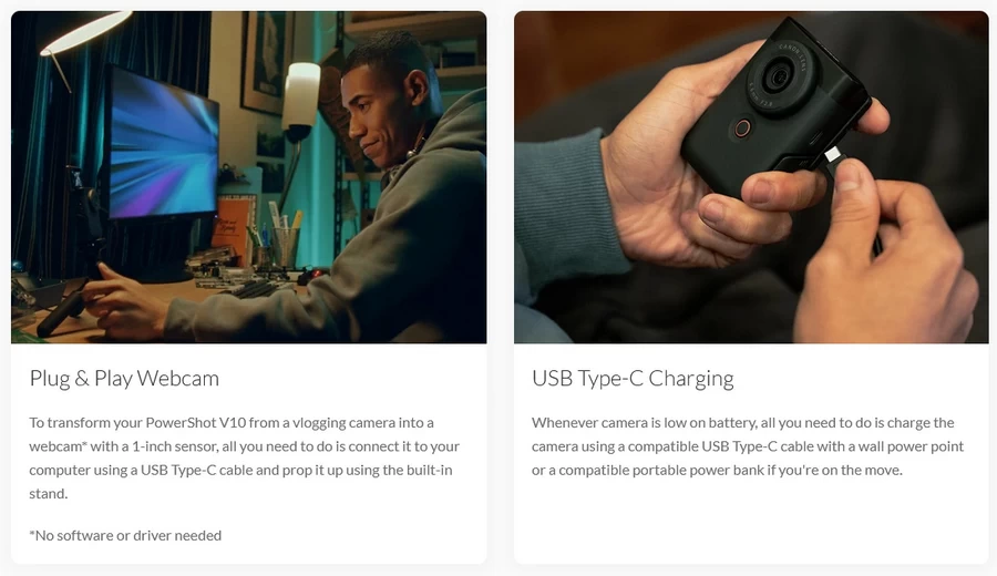 Canon PowerShot V10 Vlog Camera by  in  - EC MALL
