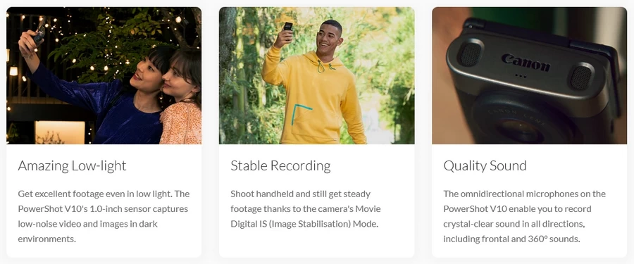 Canon PowerShot V10 Vlog Camera by  in  - EC MALL