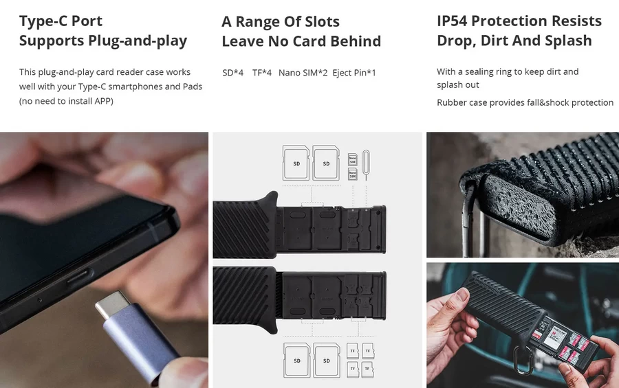 PGYTECH CreateMate High-speed Card Reader Case by  in  - EC MALL