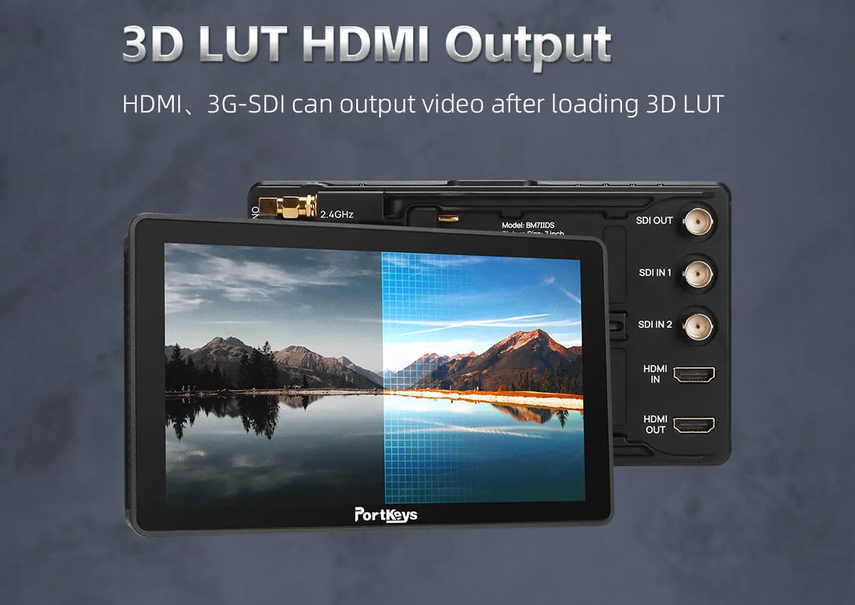 Portkeys BM7II DS 7" High-Bright Monitor with Wireless Camera Control by  in  - EC MALL