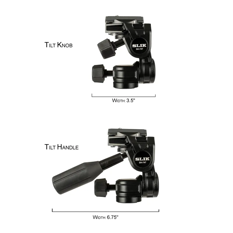 Slik SH-747 3 Way Pan Heads by  in  - EC MALL