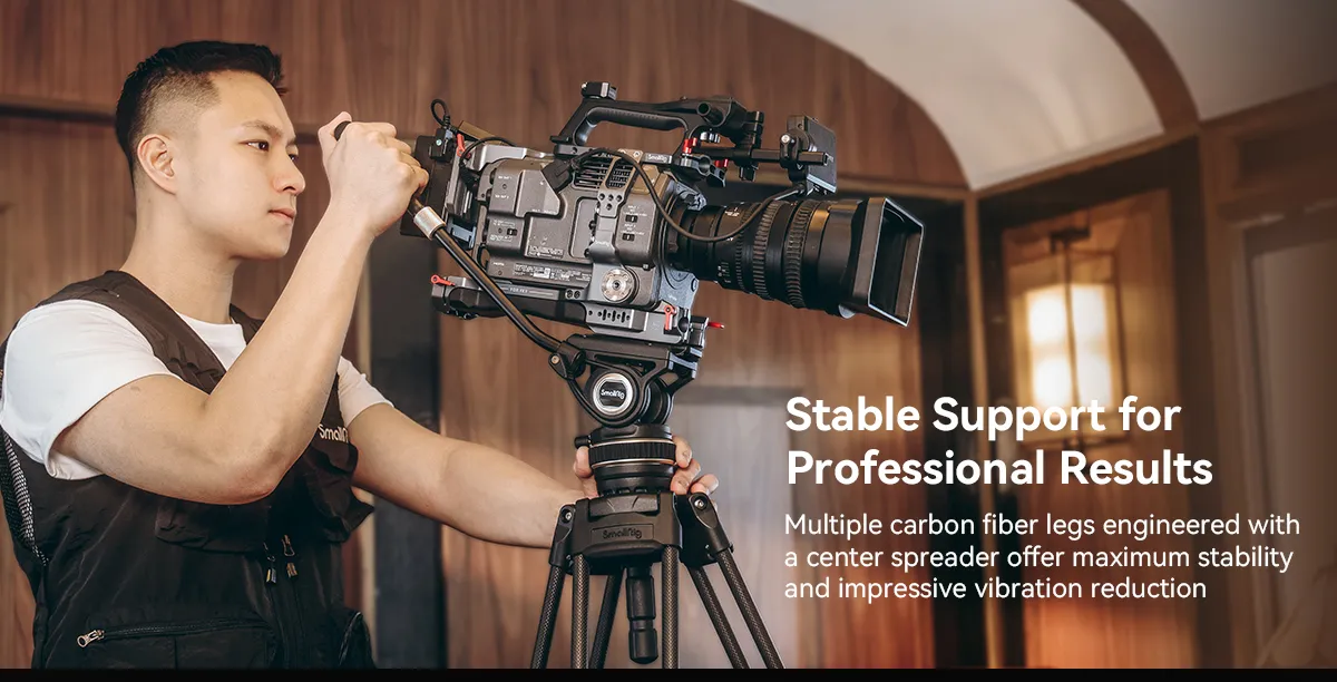 SmallRig 3989 FreeBlazer Heavy-Duty Carbon Fiber Tripod Kit AD-100 by  in  - EC MALL