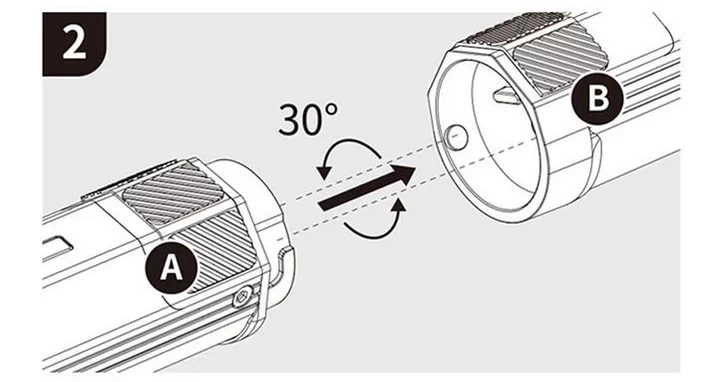 Ulanzi VL110 Magnetic RGB Tube Light 24cm by  in  - EC MALL
