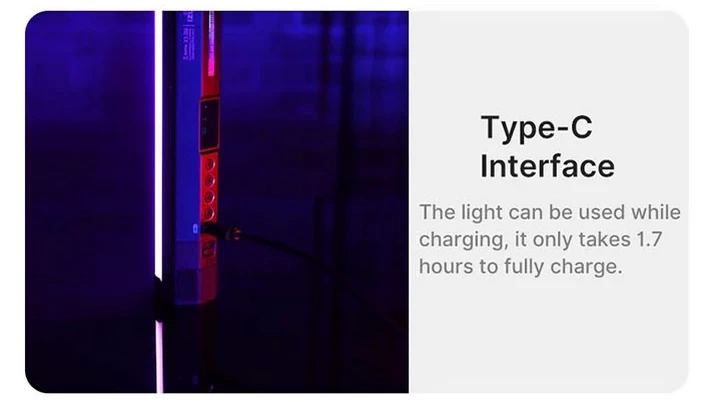 Ulanzi VL110 Magnetic RGB Tube Light 24cm by  in  - EC MALL