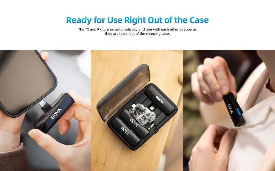 BoyaLink All-in-one Design Wireless Microphone System by  in  - EC MALL