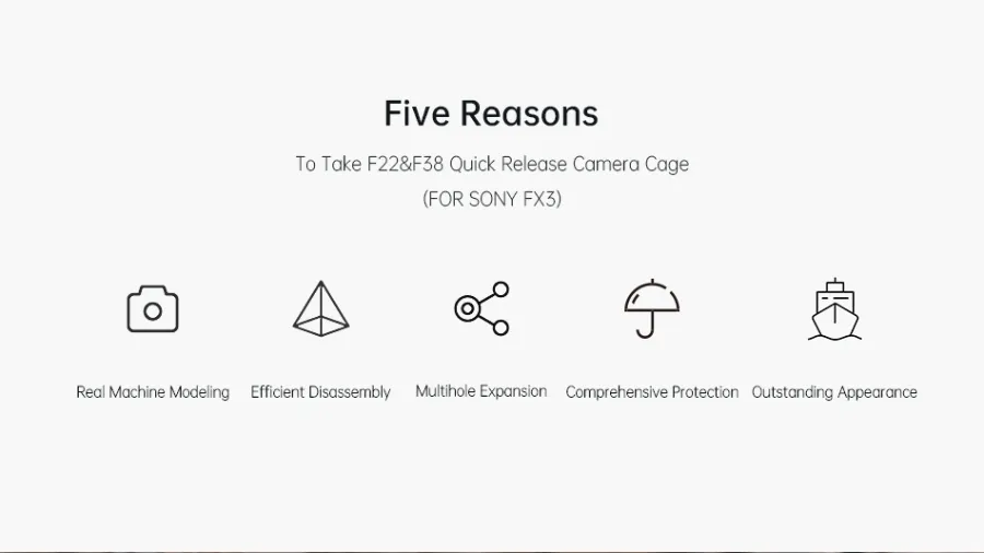 Falcam QuickRelease CameraCage (For Sony FX3) 2823 by  in  - EC MALL