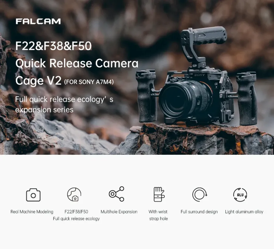 Falcam 2824A F22&amp;F38&amp;F50 Quick Release Camera Cage V2 (For Sony A7 IV) by  in  - EC MALL