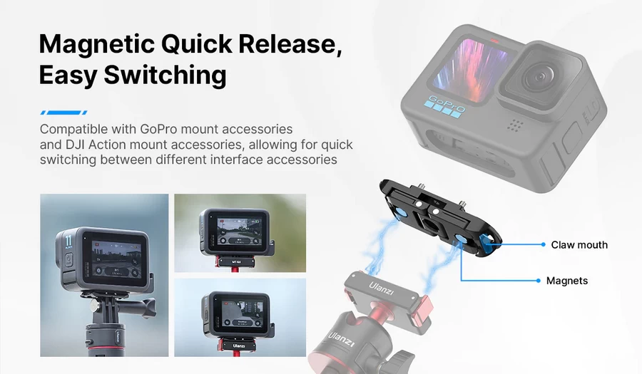 Falcam 3234 Slim Magnetic Base For Gopro to Action by  in  - EC MALL