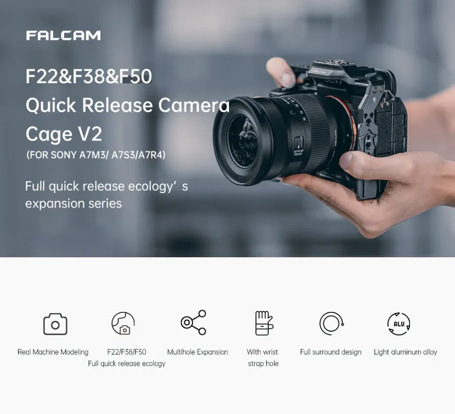 Falcam 3297 F22&amp;F38&amp;F50 Quick Release Camera Cage Base V2 (For SONY A7M3/ A7S3/A7R4) by  in  - EC MALL