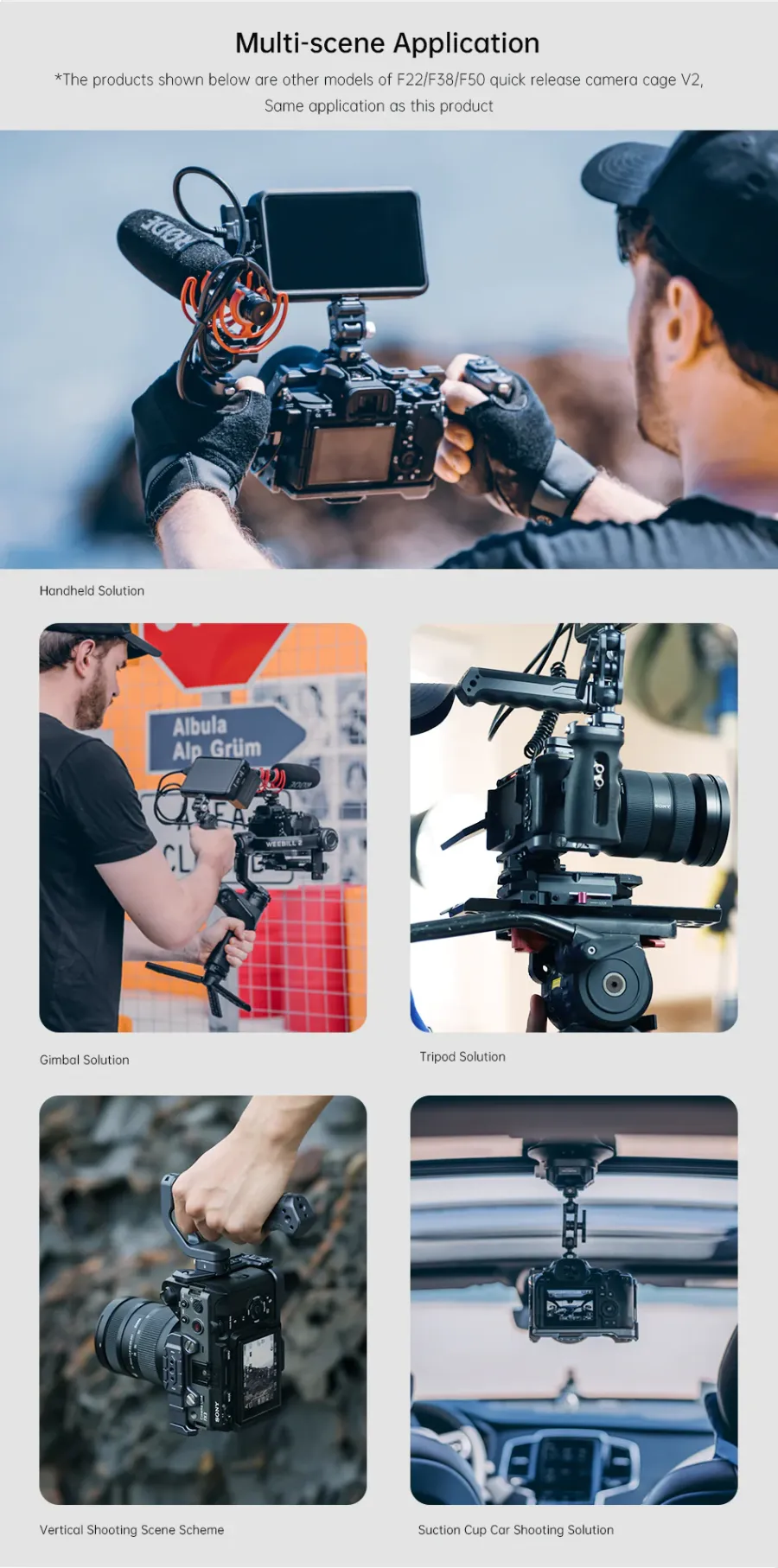 Falcam 3298 F22&amp;F38&amp;F50 Quick Release Camera Cage Base V2 (For Sony FX3/FX30) by  in  - EC MALL