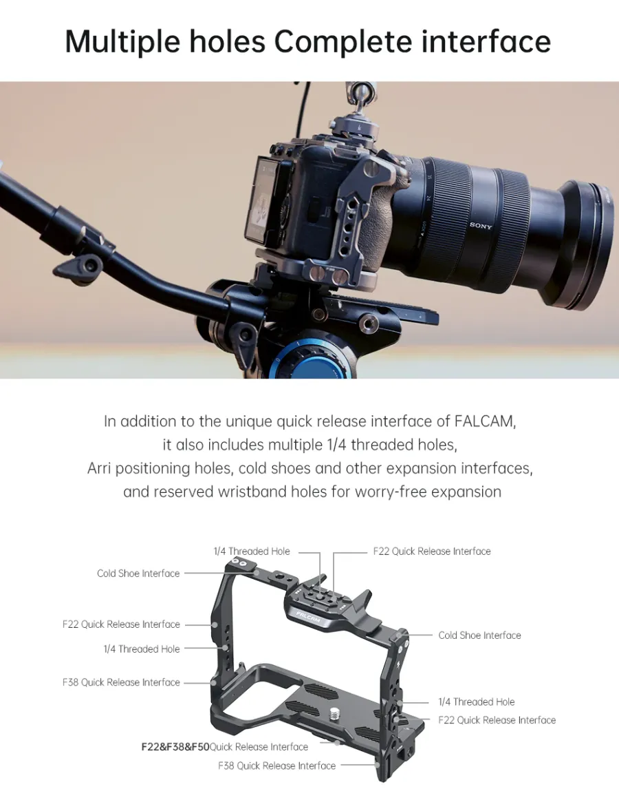 Falcam 3299 F22&amp;F38&amp;F50 Quick Release Camera Cage Base V2 (For Sony A7 IV) by  in  - EC MALL