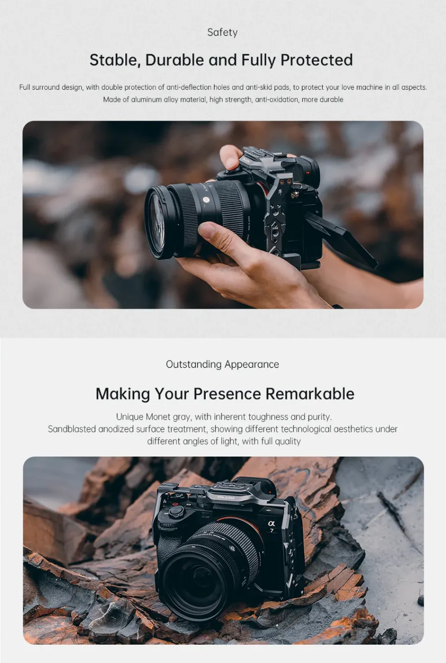 Falcam 3299 F22&amp;F38&amp;F50 Quick Release Camera Cage Base V2 (For Sony A7 IV) by  in  - EC MALL