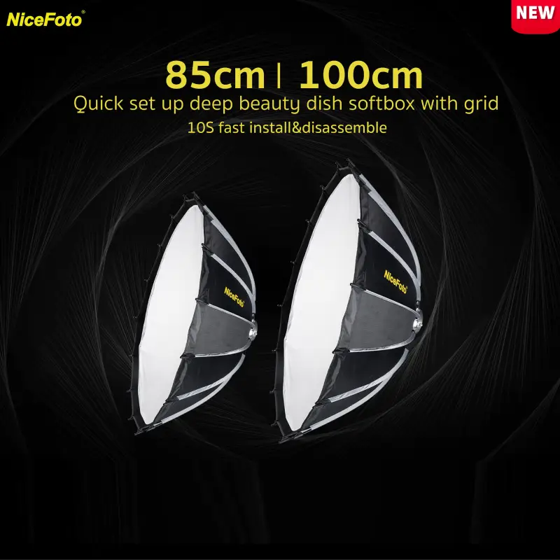 NiceFoto 85cm Quick Set Up Beauty Dish Softbox with Grid by  in  - EC MALL