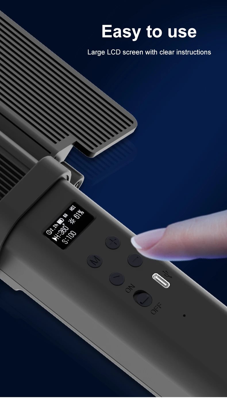 NiceFoto TC-C2 RGB LED Video Light by  in  - EC MALL