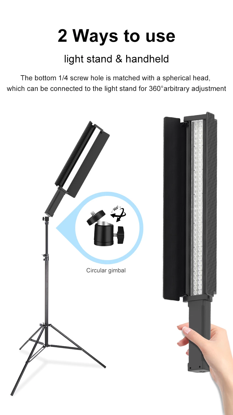 NiceFoto TC-C2 RGB LED Video Light by  in  - EC MALL