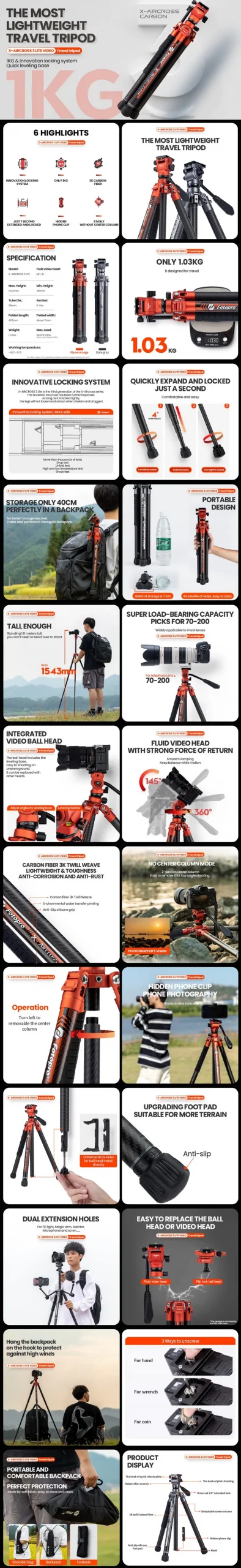 Fotopro X-AIRCROSS 3 Lite Video by  in  - EC MALL